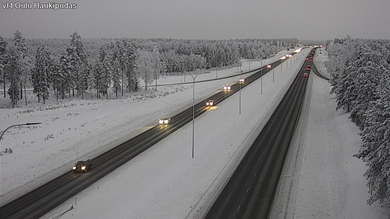 Weather Camera Image Road 4 Oulu, Haukipudas, Oulu, Pohjois-Pohjanmaa