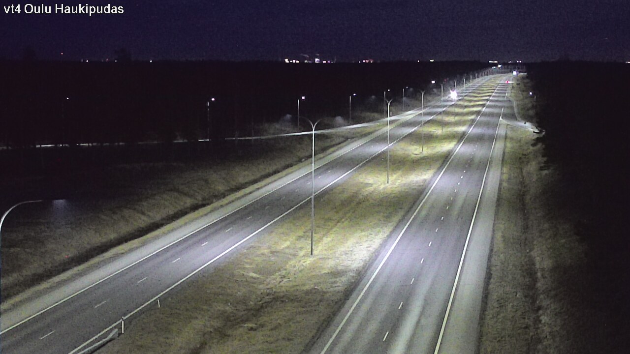 Weather Camera Image Road 4 Oulu, Haukipudas, Oulu, Pohjois-Pohjanmaa