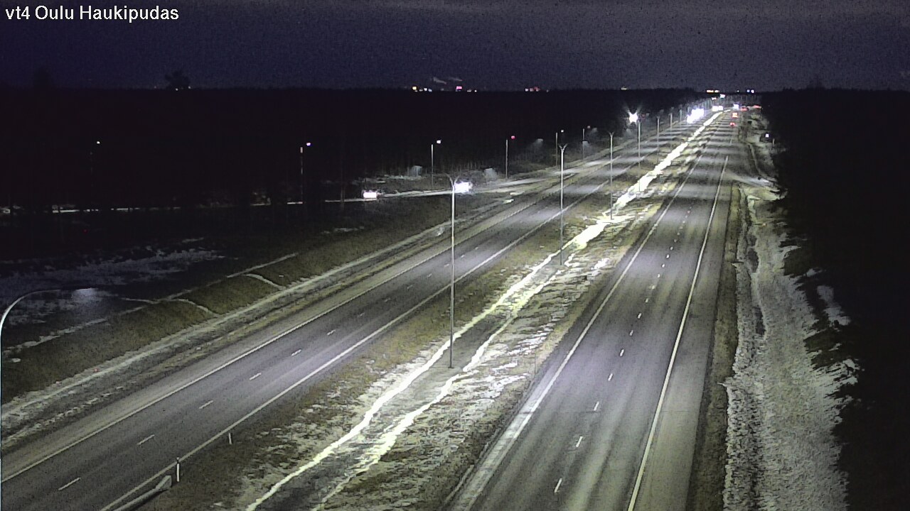 Weather Camera Image Road 4 Oulu, Haukipudas, Oulu, Pohjois-Pohjanmaa