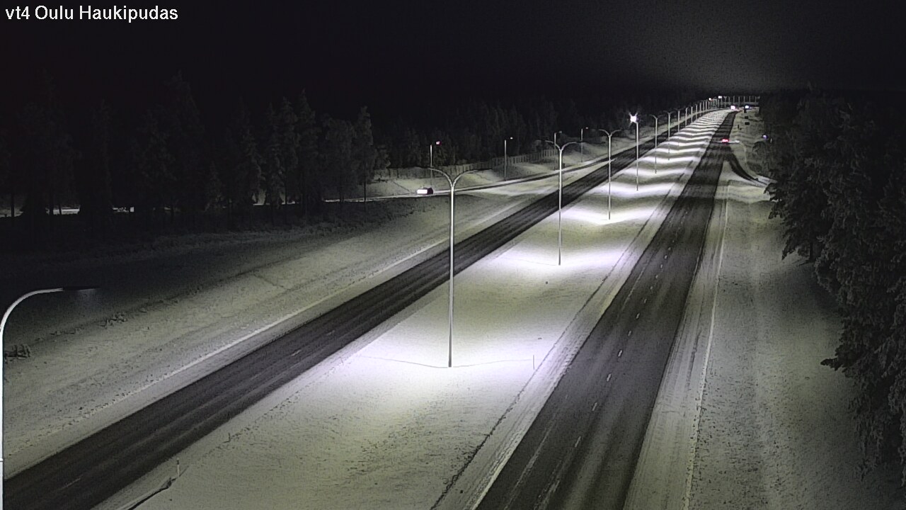 Weather Camera Image Road 4 Oulu, Haukipudas, Oulu, Pohjois-Pohjanmaa