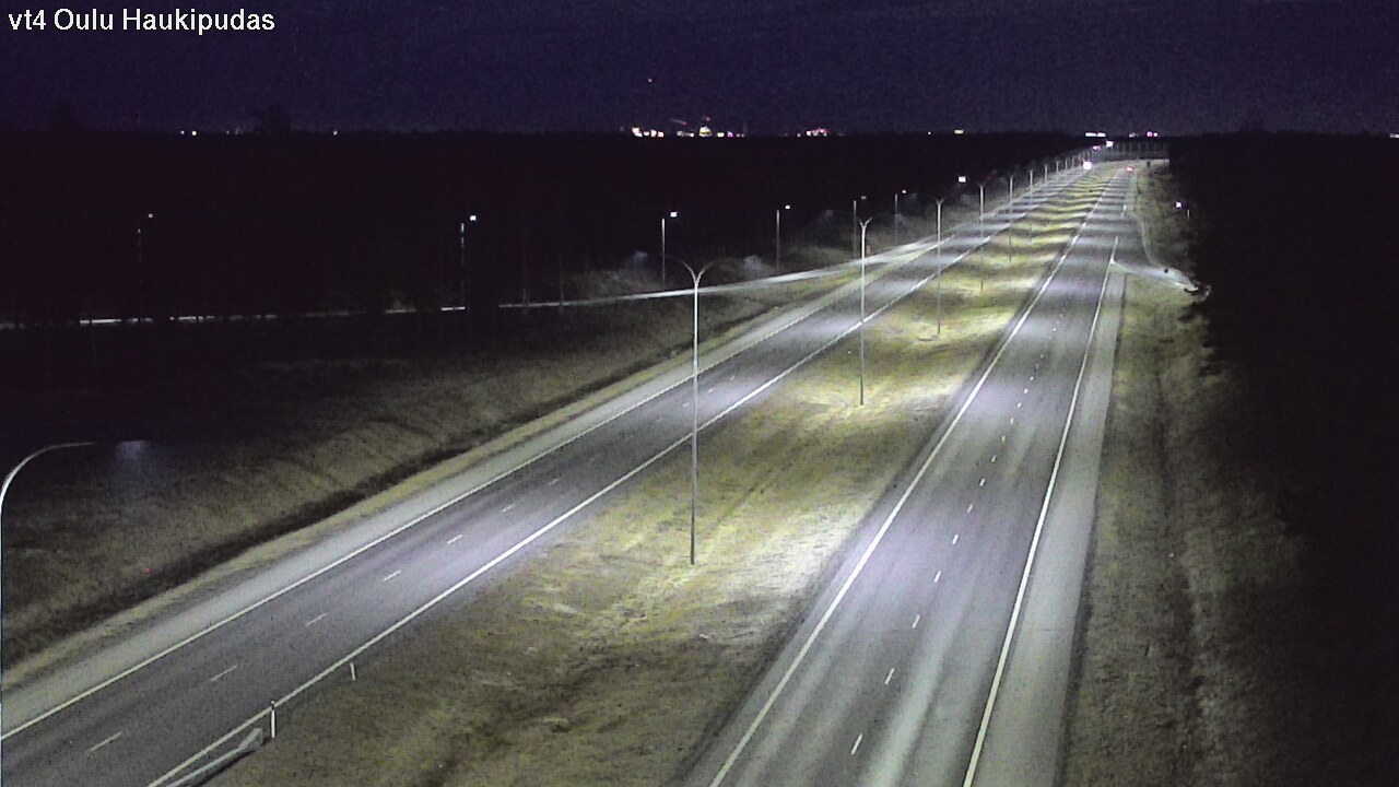 Weather Camera Image Road 4 Oulu, Haukipudas, Oulu, Pohjois-Pohjanmaa