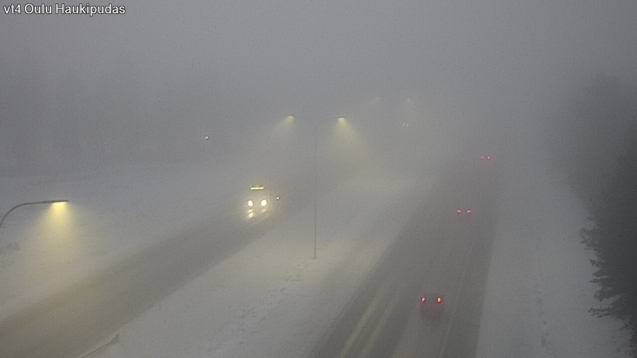 Weather Camera Image Road 4 Oulu, Haukipudas, Oulu, Pohjois-Pohjanmaa