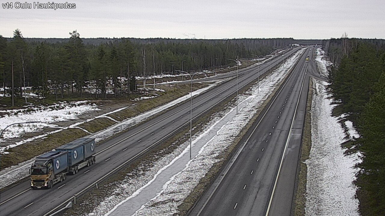 Weather Camera Image Road 4 Oulu, Haukipudas, Oulu, Pohjois-Pohjanmaa