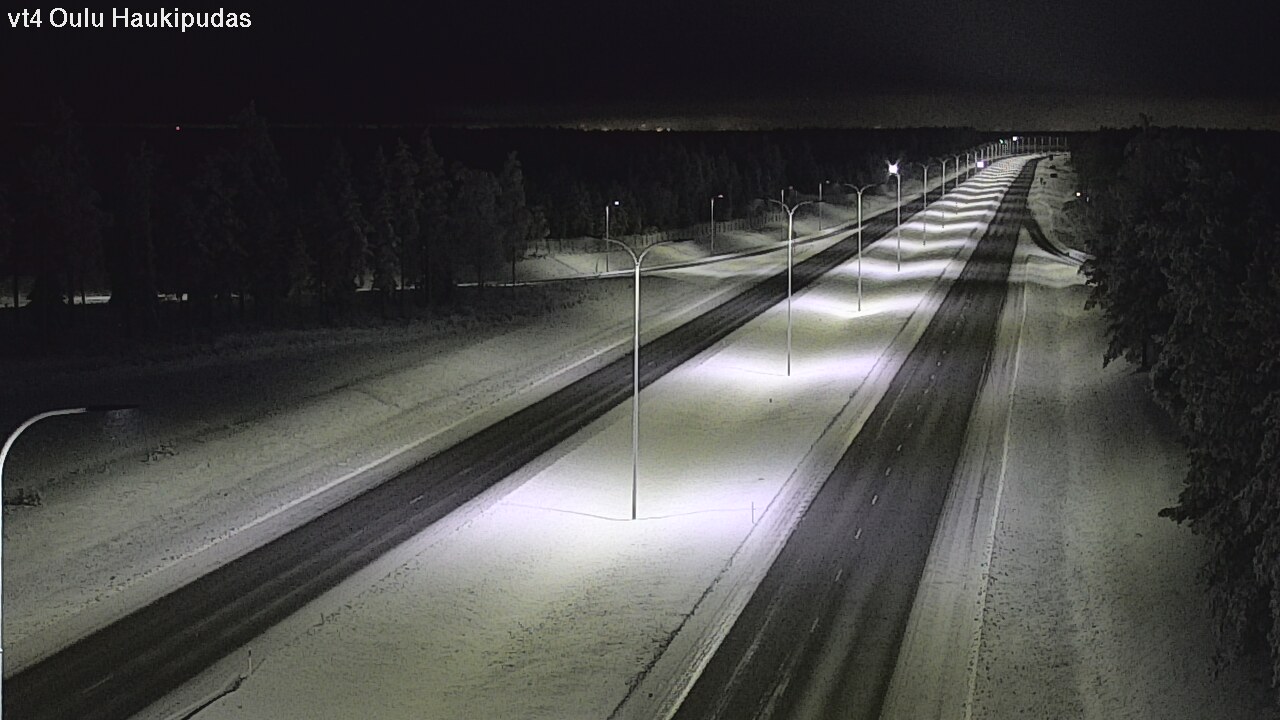 Weather Camera Image Road 4 Oulu, Haukipudas, Oulu, Pohjois-Pohjanmaa