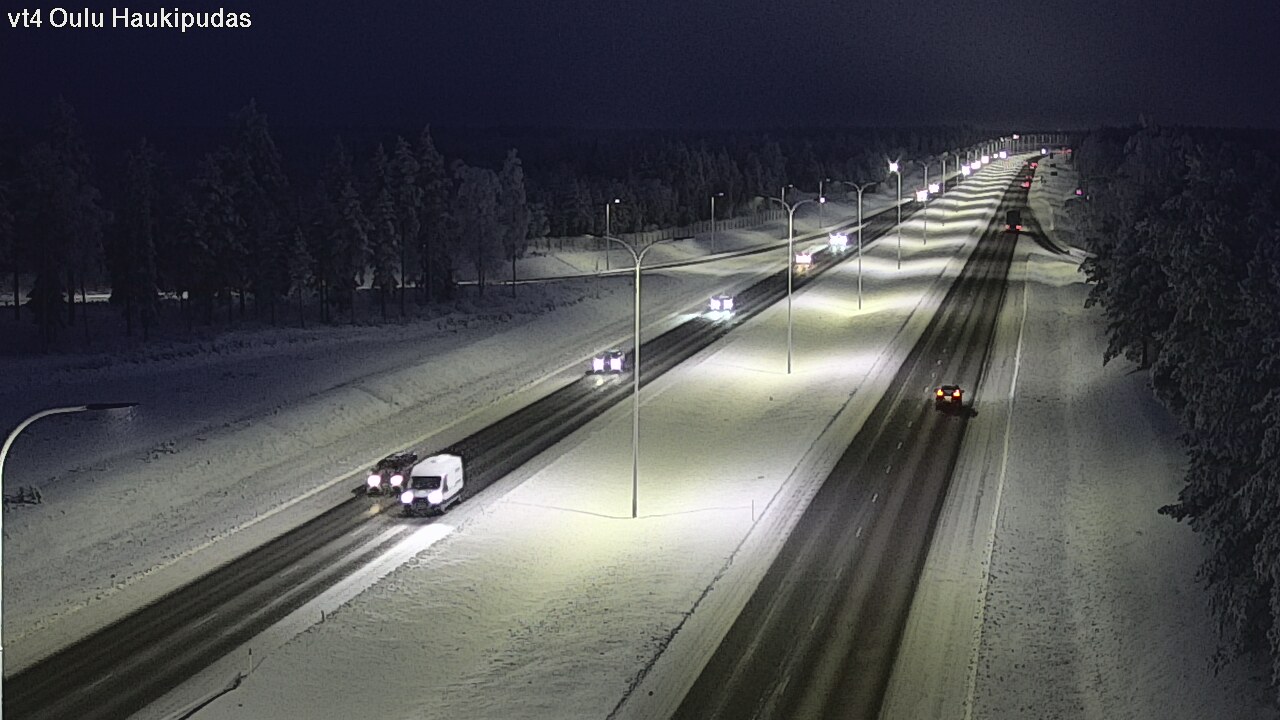 Weather Camera Image Road 4 Oulu, Haukipudas, Oulu, Pohjois-Pohjanmaa