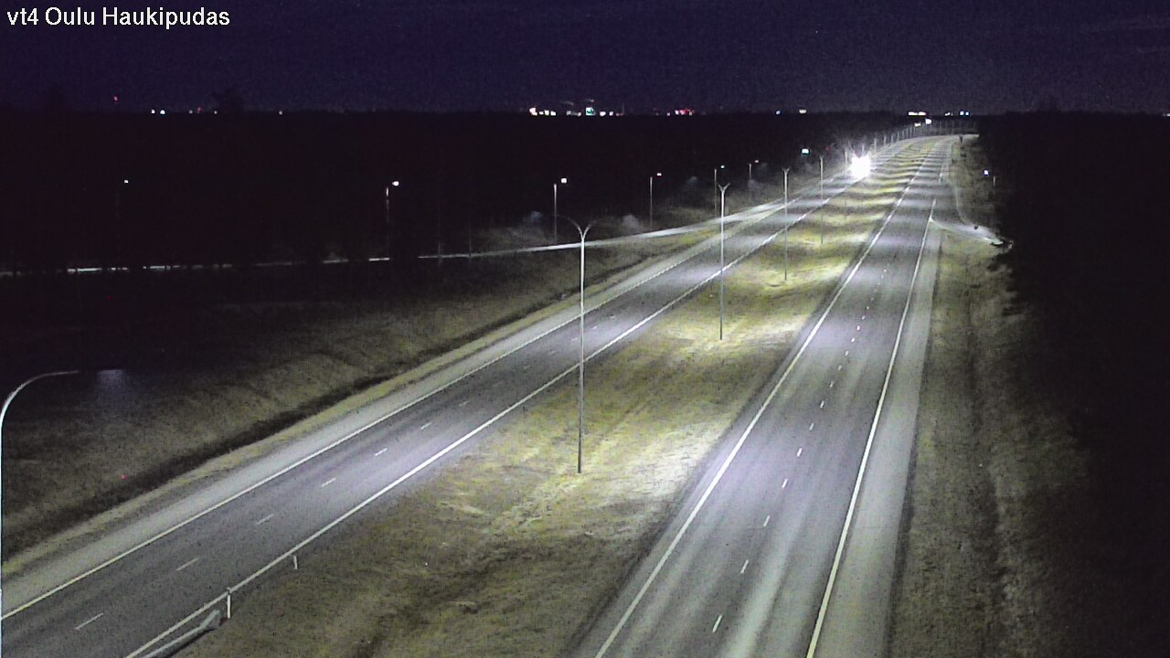Weather Camera Image Road 4 Oulu, Haukipudas, Oulu, Pohjois-Pohjanmaa