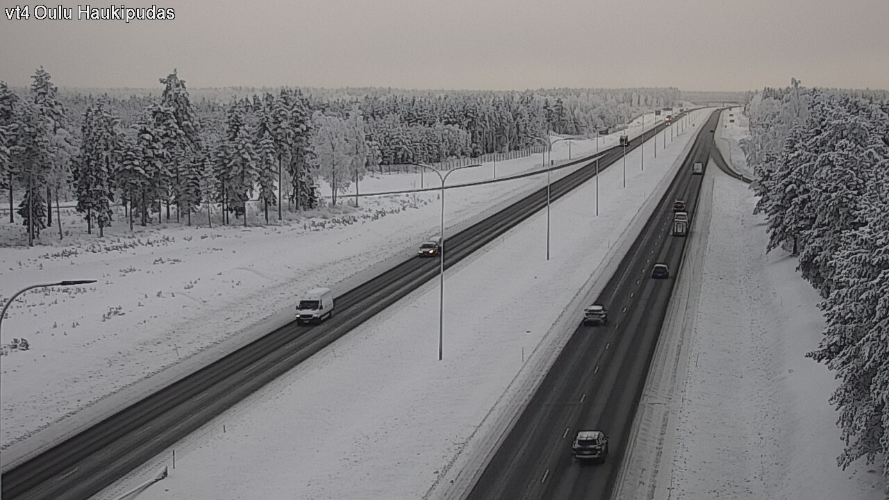 Weather Camera Image Road 4 Oulu, Haukipudas, Oulu, Pohjois-Pohjanmaa