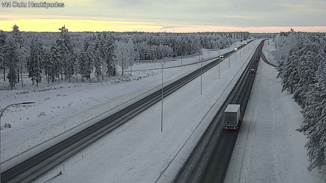 Weather Camera Image Road 4 Oulu, Haukipudas, Oulu, Pohjois-Pohjanmaa