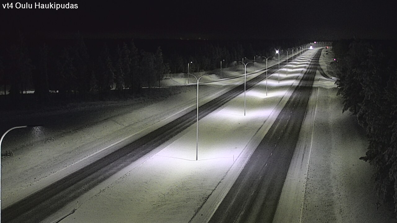 Weather Camera Image Road 4 Oulu, Haukipudas, Oulu, Pohjois-Pohjanmaa