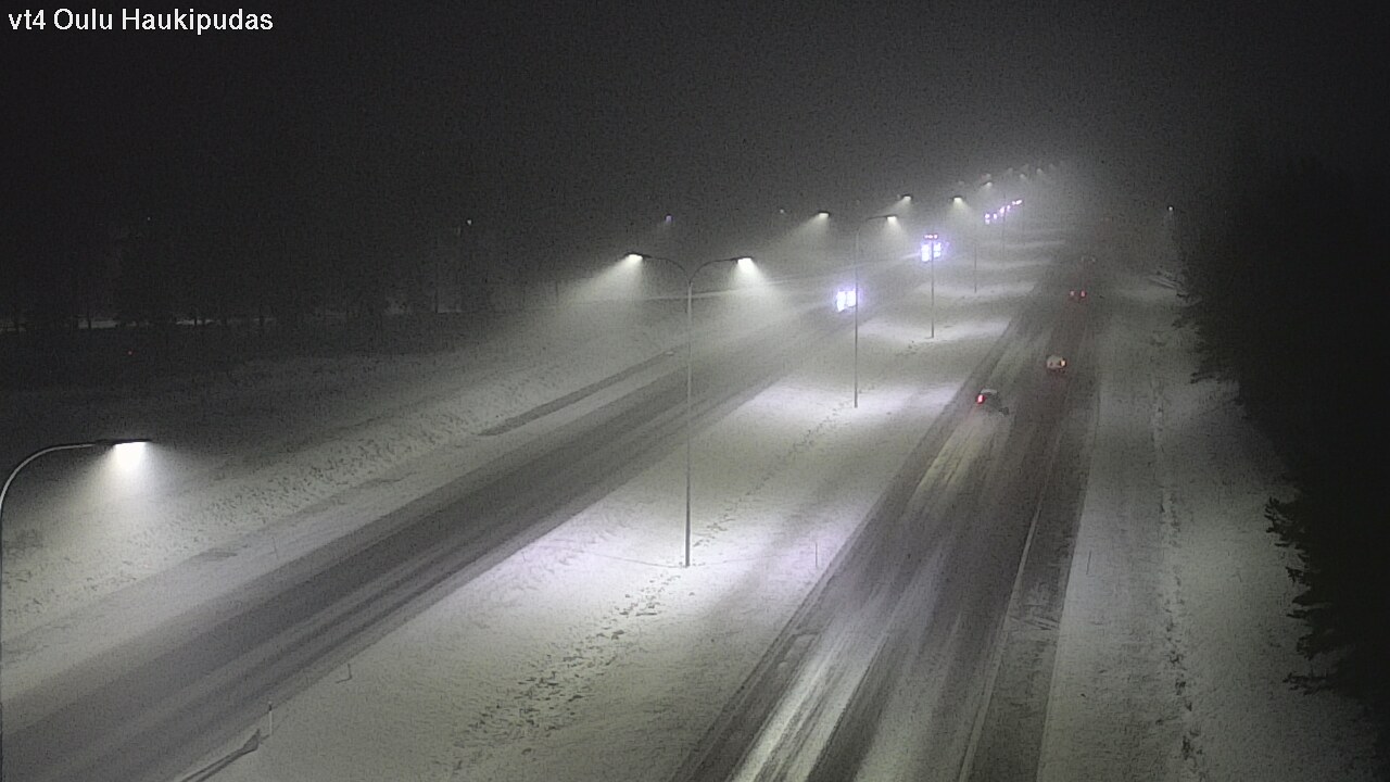 Weather Camera Image Road 4 Oulu, Haukipudas, Oulu, Pohjois-Pohjanmaa