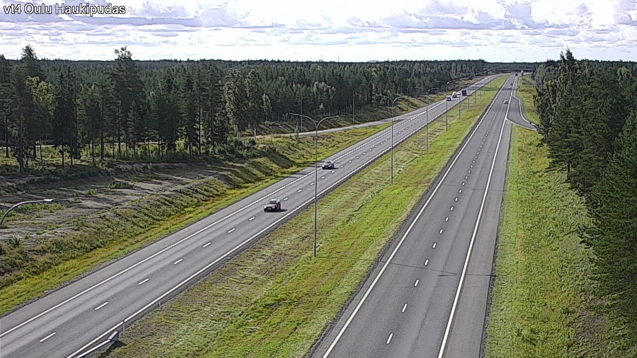 Weather Camera Image Väg 4 Oleåborg, Haukipudas, Oulu, Pohjois-Pohjanmaa
