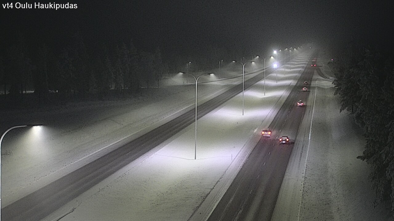 Weather Camera Image Road 4 Oulu, Haukipudas, Oulu, Pohjois-Pohjanmaa