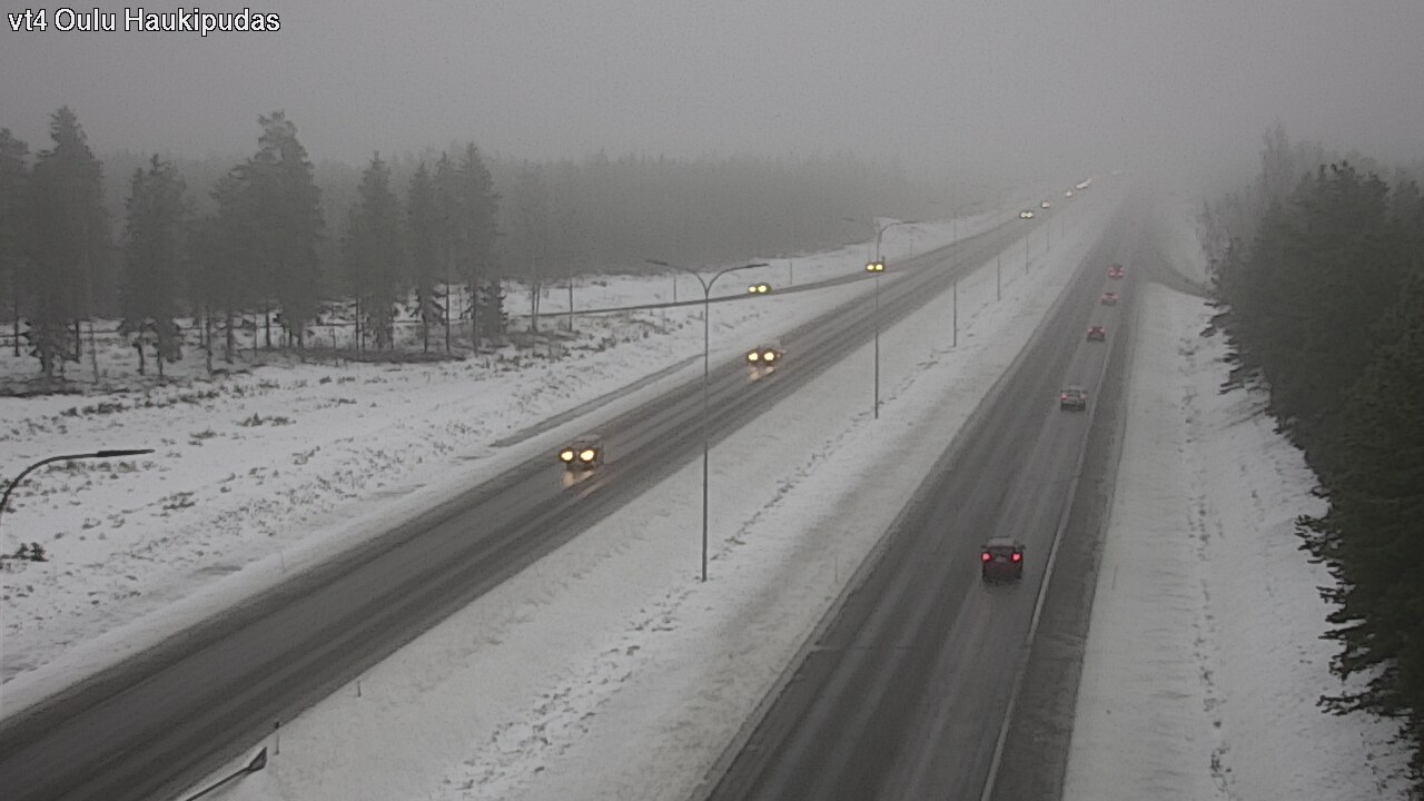 Weather Camera Image Road 4 Oulu, Haukipudas, Oulu, Pohjois-Pohjanmaa