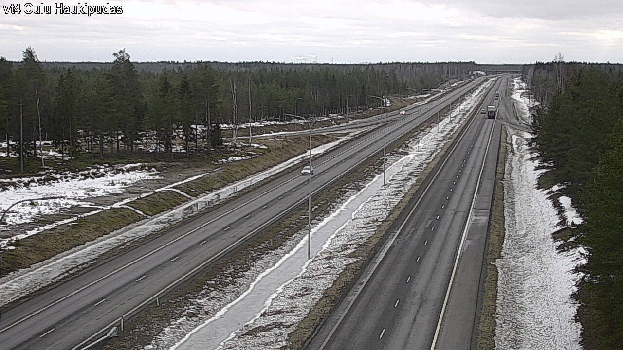 Weather Camera Image Road 4 Oulu, Haukipudas, Oulu, Pohjois-Pohjanmaa