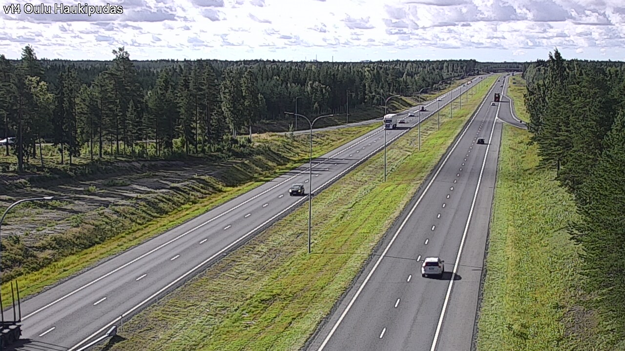 Weather Camera Image Väg 4 Oleåborg, Haukipudas, Oulu, Pohjois-Pohjanmaa