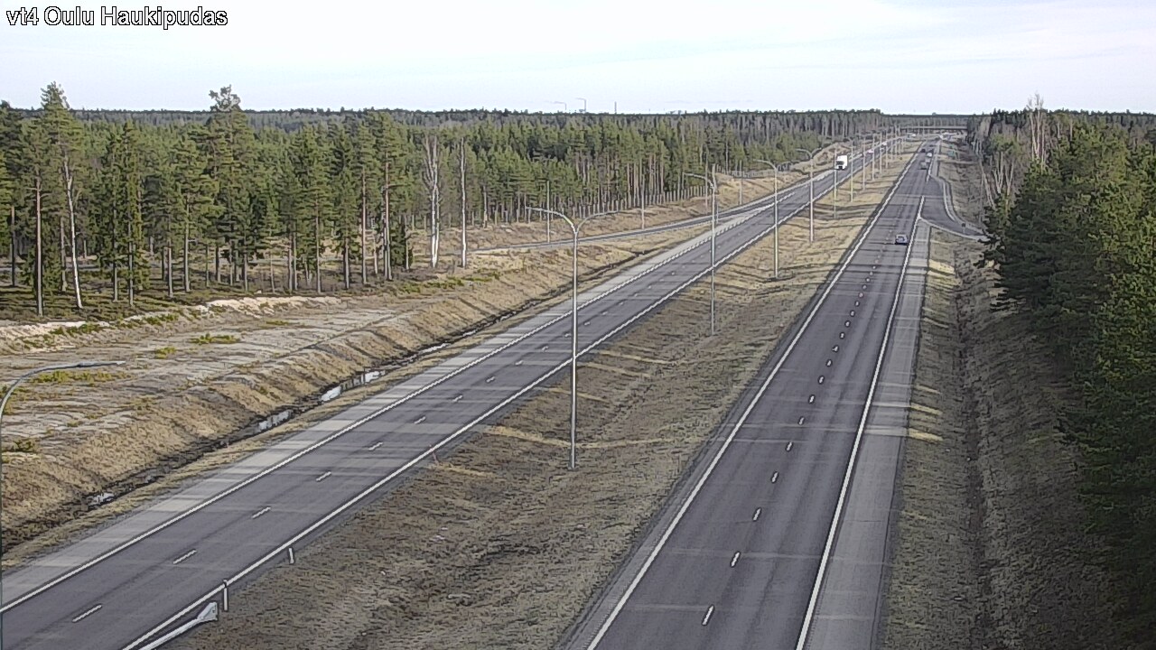 Weather Camera Image Road 4 Oulu, Haukipudas, Oulu, Pohjois-Pohjanmaa