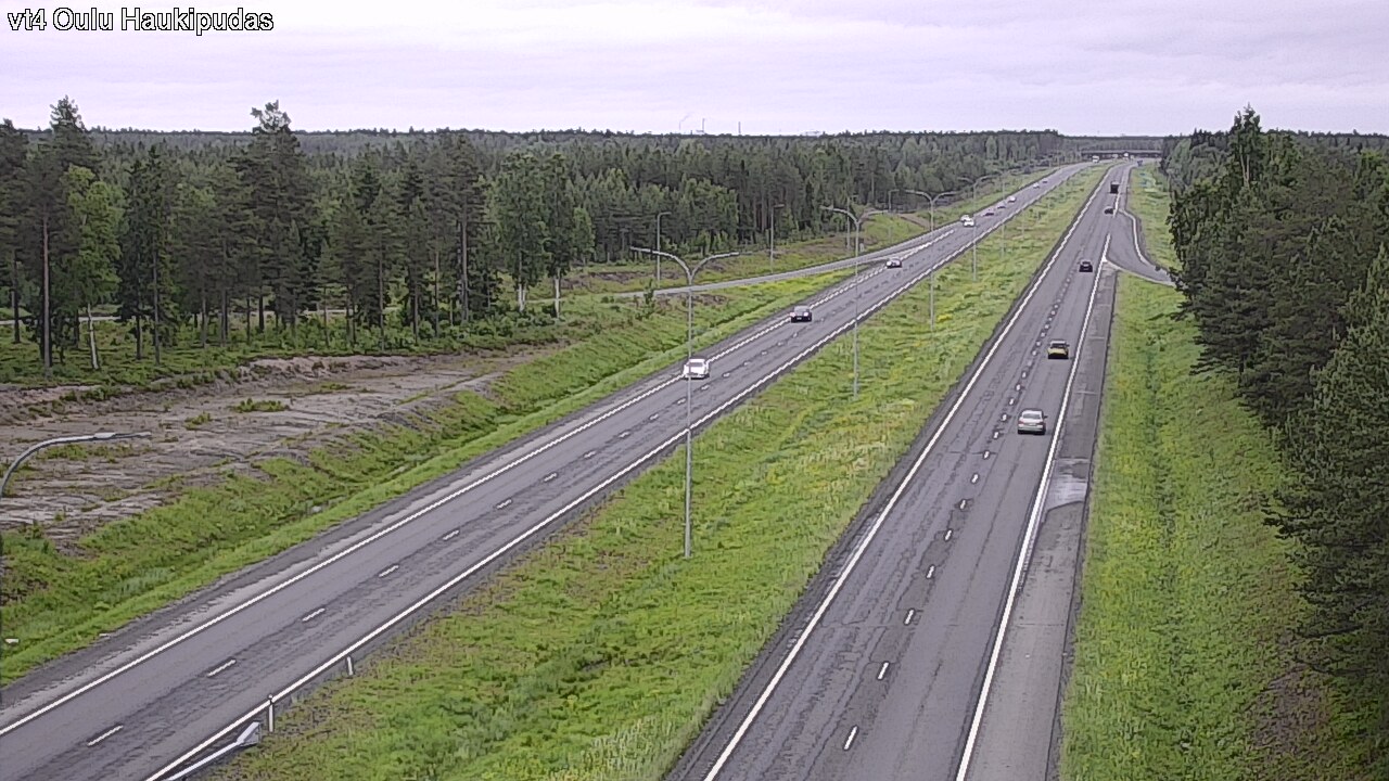 Weather Camera Image Väg 4 Oleåborg, Haukipudas, Oulu, Pohjois-Pohjanmaa