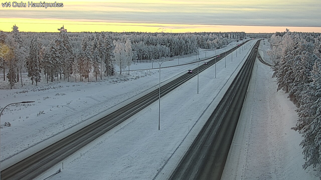 Weather Camera Image Road 4 Oulu, Haukipudas, Oulu, Pohjois-Pohjanmaa