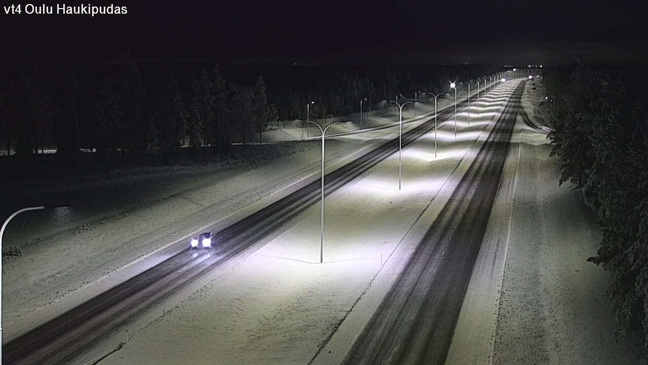 Weather Camera Image Road 4 Oulu, Haukipudas, Oulu, Pohjois-Pohjanmaa