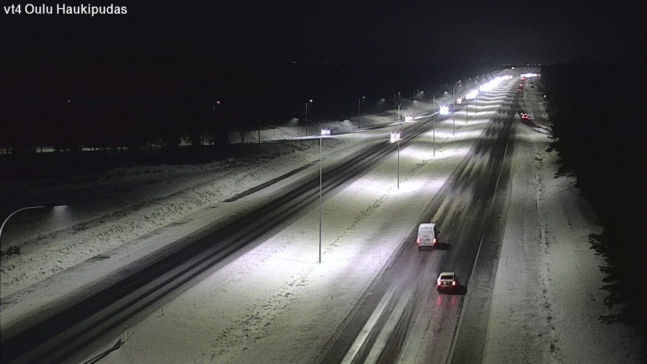 Weather Camera Image Väg 4 Oleåborg, Haukipudas, Oulu, Pohjois-Pohjanmaa