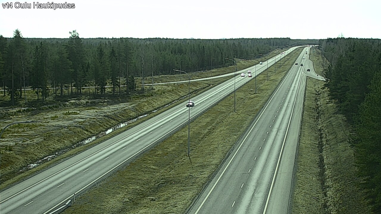 Weather Camera Image Road 4 Oulu, Haukipudas, Oulu, Pohjois-Pohjanmaa