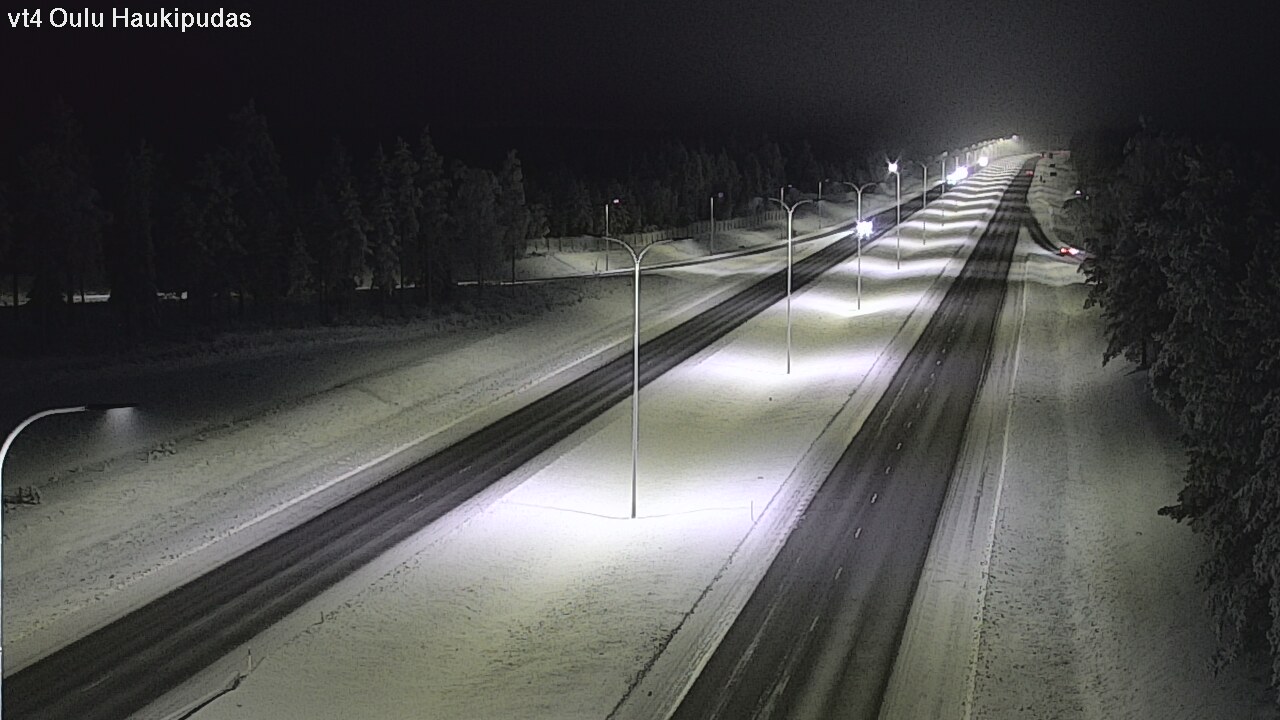 Weather Camera Image Road 4 Oulu, Haukipudas, Oulu, Pohjois-Pohjanmaa