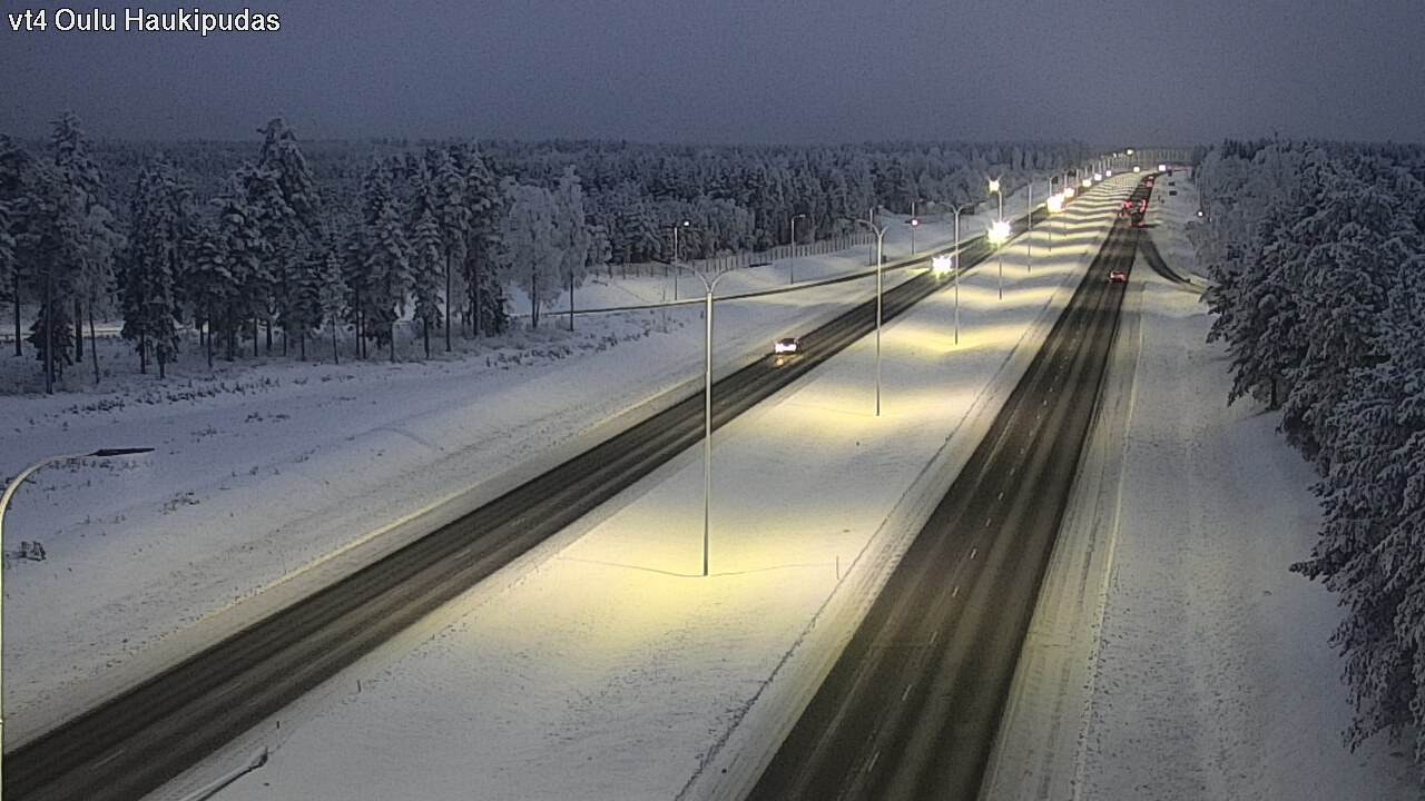 Weather Camera Image Road 4 Oulu, Haukipudas, Oulu, Pohjois-Pohjanmaa