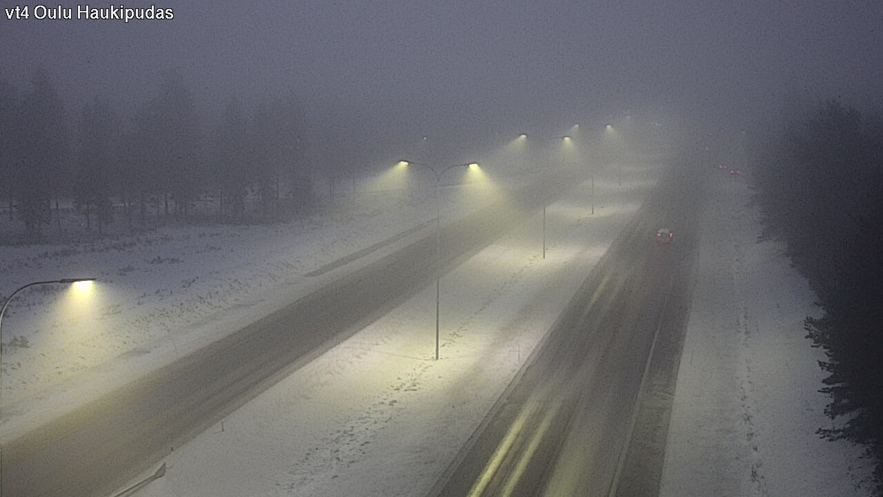 Weather Camera Image Road 4 Oulu, Haukipudas, Oulu, Pohjois-Pohjanmaa