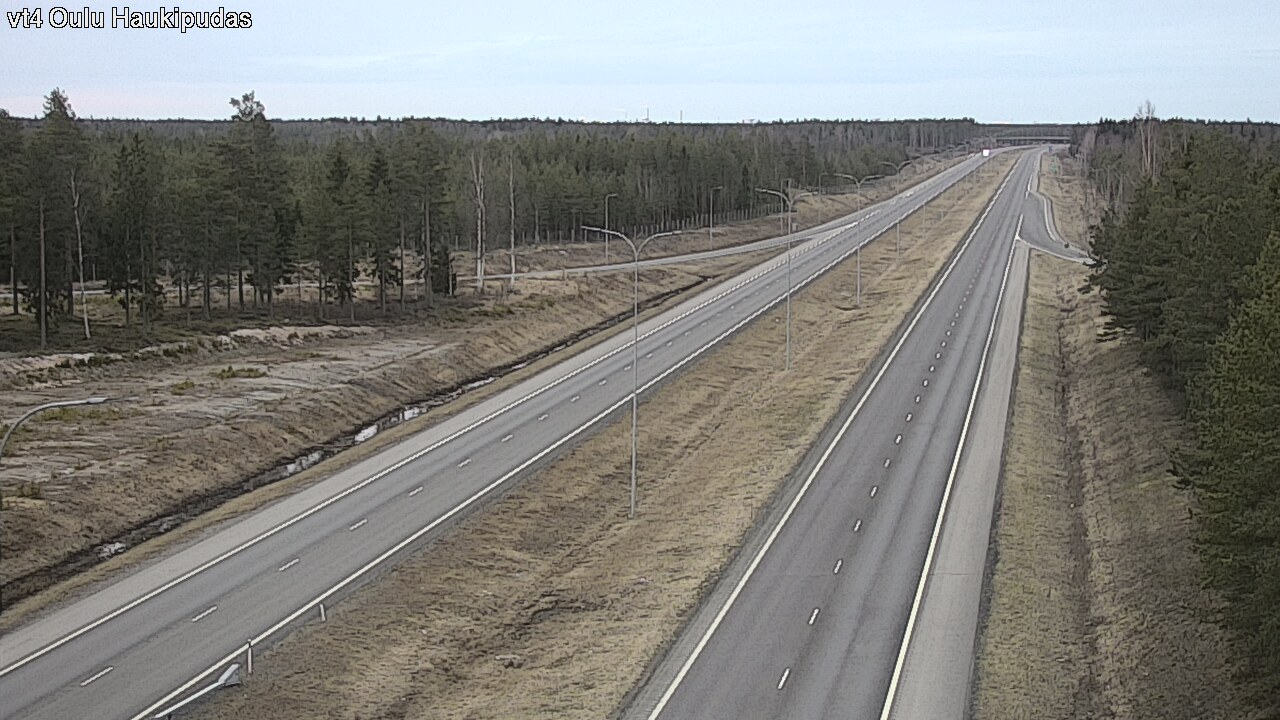 Weather Camera Image Road 4 Oulu, Haukipudas, Oulu, Pohjois-Pohjanmaa