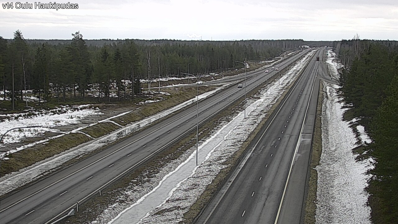 Weather Camera Image Road 4 Oulu, Haukipudas, Oulu, Pohjois-Pohjanmaa