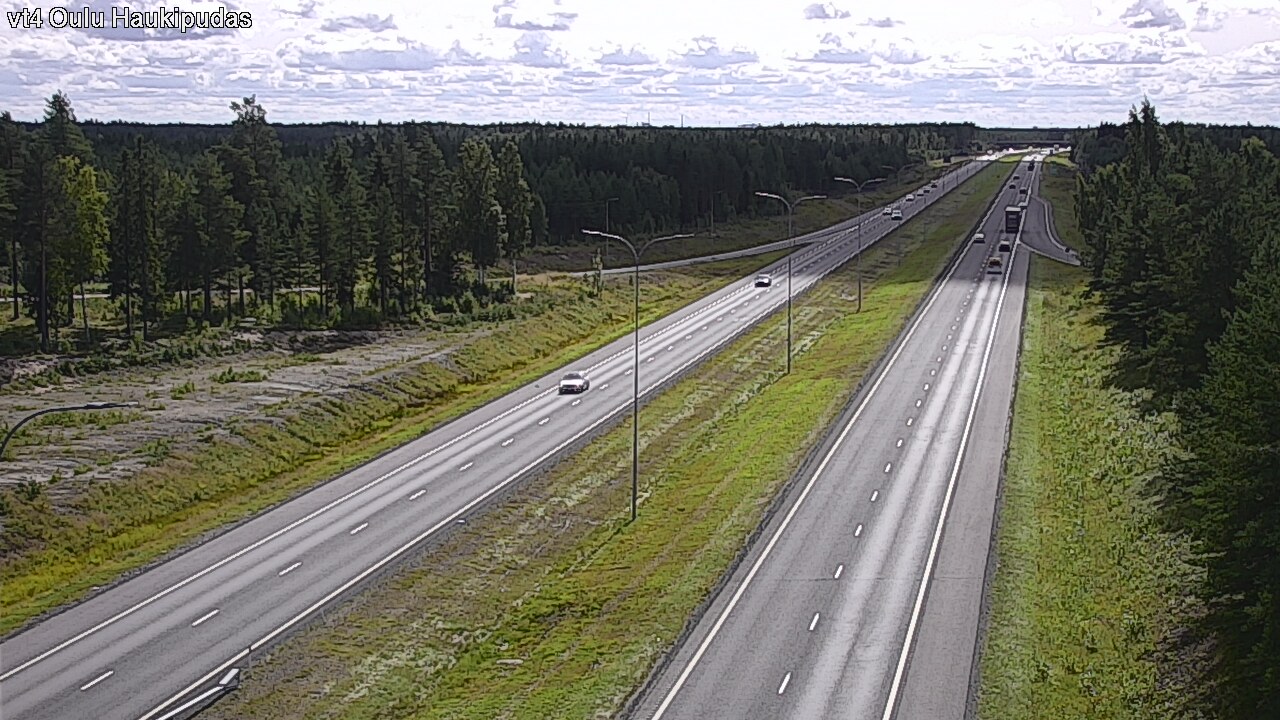 Weather Camera Image Road 4 Oulu, Haukipudas, Oulu, Pohjois-Pohjanmaa