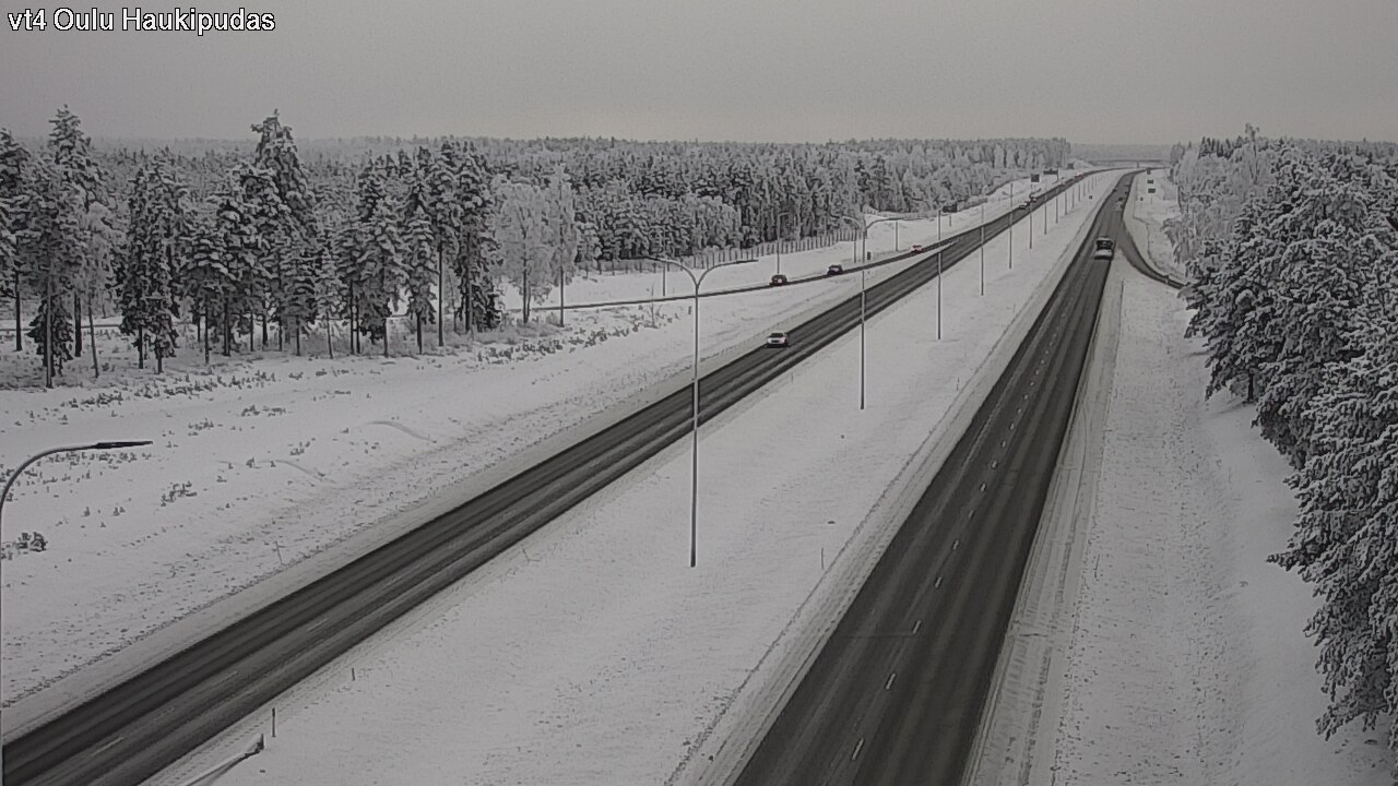 Weather Camera Image Road 4 Oulu, Haukipudas, Oulu, Pohjois-Pohjanmaa