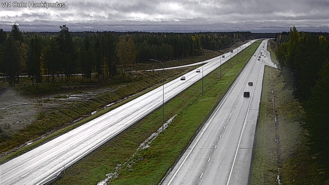 Weather Camera Image Road 4 Oulu, Haukipudas, Oulu, Pohjois-Pohjanmaa