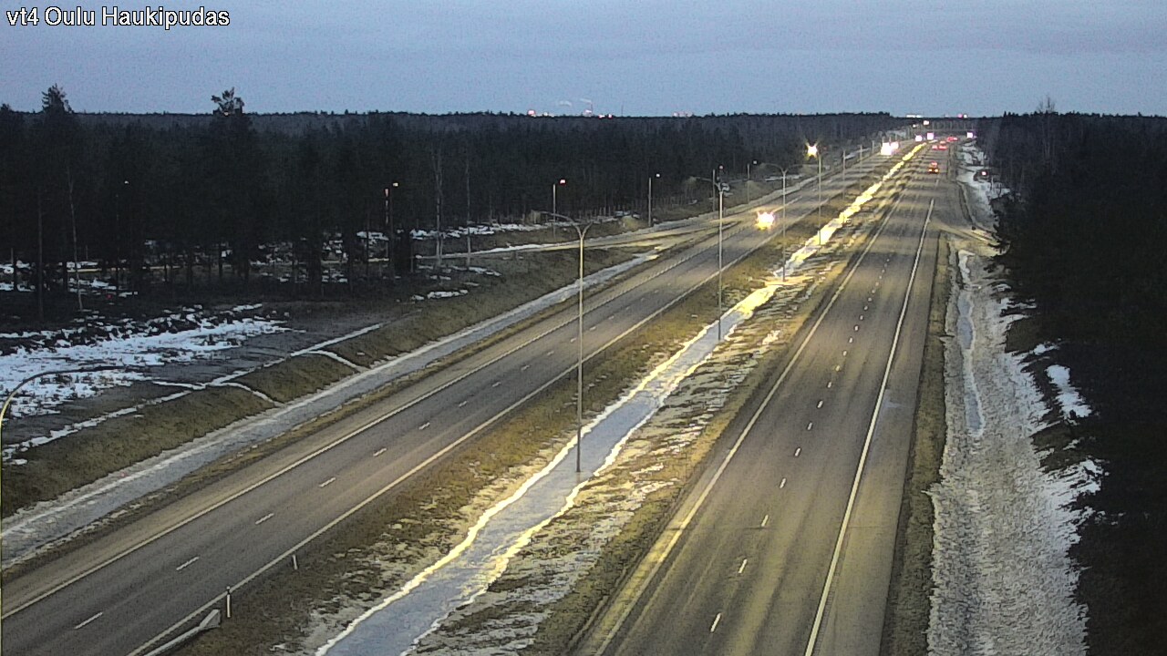Weather Camera Image Road 4 Oulu, Haukipudas, Oulu, Pohjois-Pohjanmaa