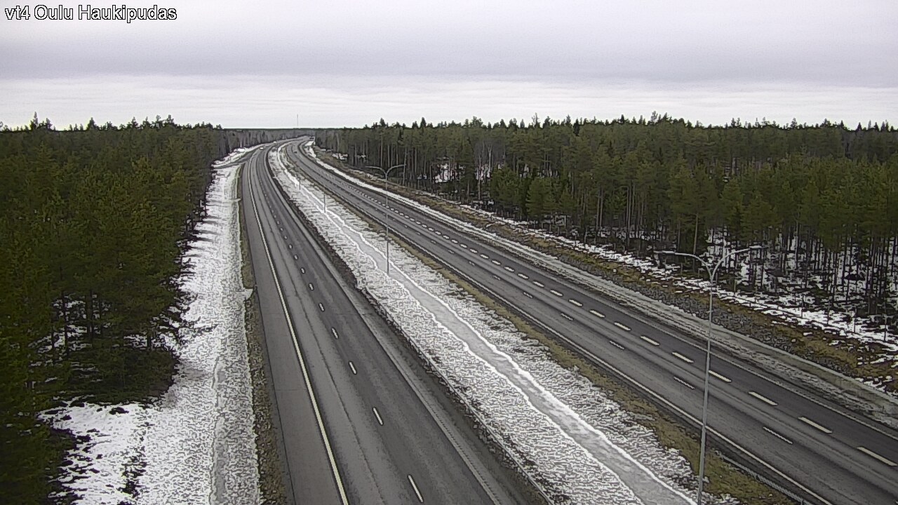Weather Camera Image Road 4 Oulu, Haukipudas, Oulu, Pohjois-Pohjanmaa