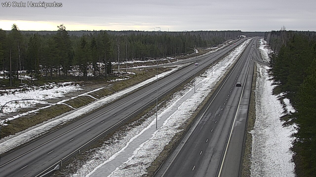 Weather Camera Image Road 4 Oulu, Haukipudas, Oulu, Pohjois-Pohjanmaa