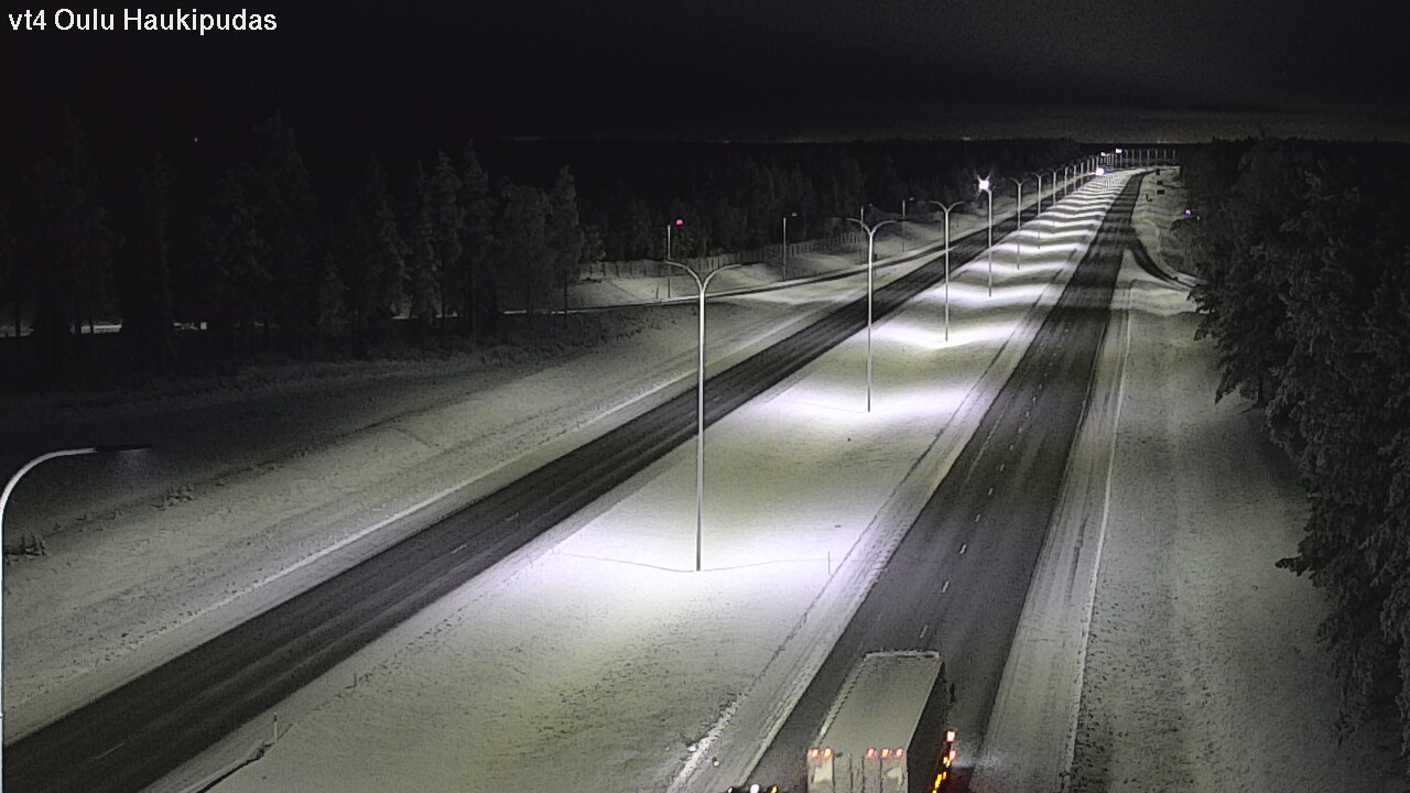 Weather Camera Image Road 4 Oulu, Haukipudas, Oulu, Pohjois-Pohjanmaa