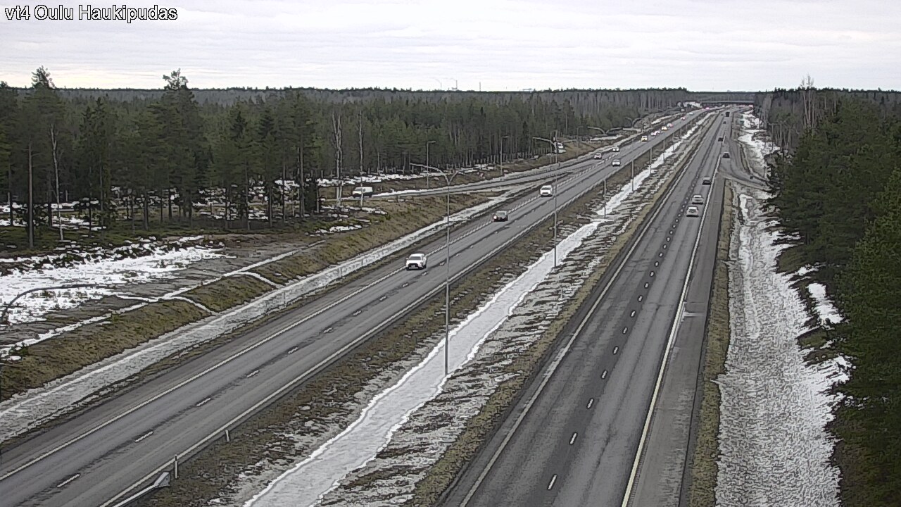 Weather Camera Image Road 4 Oulu, Haukipudas, Oulu, Pohjois-Pohjanmaa