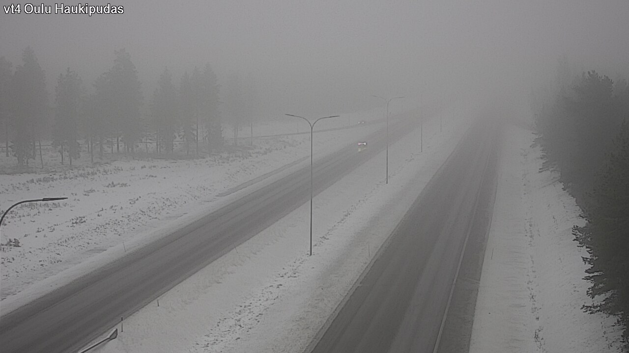 Weather Camera Image Road 4 Oulu, Haukipudas, Oulu, Pohjois-Pohjanmaa