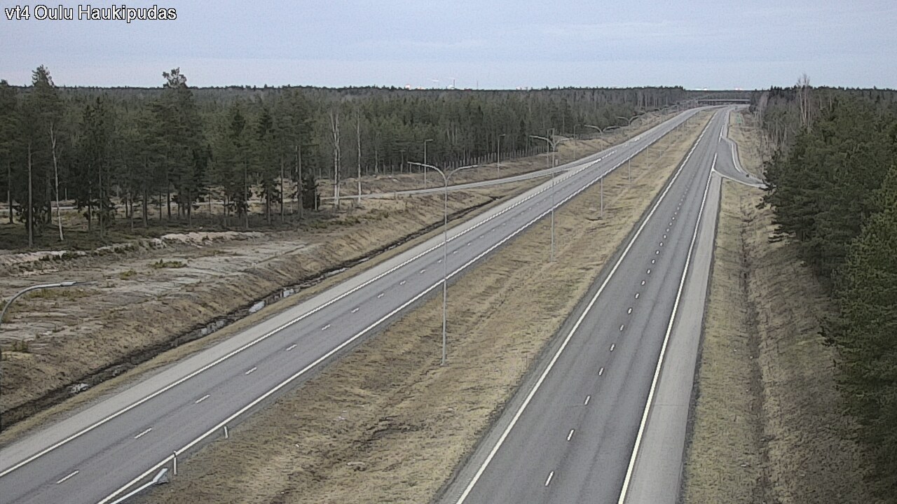 Weather Camera Image Road 4 Oulu, Haukipudas, Oulu, Pohjois-Pohjanmaa