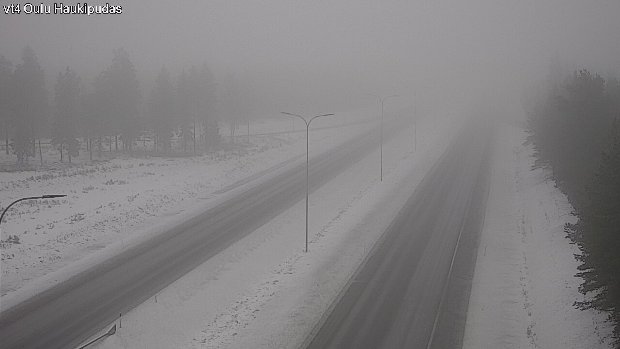 Weather Camera Image Road 4 Oulu, Haukipudas, Oulu, Pohjois-Pohjanmaa