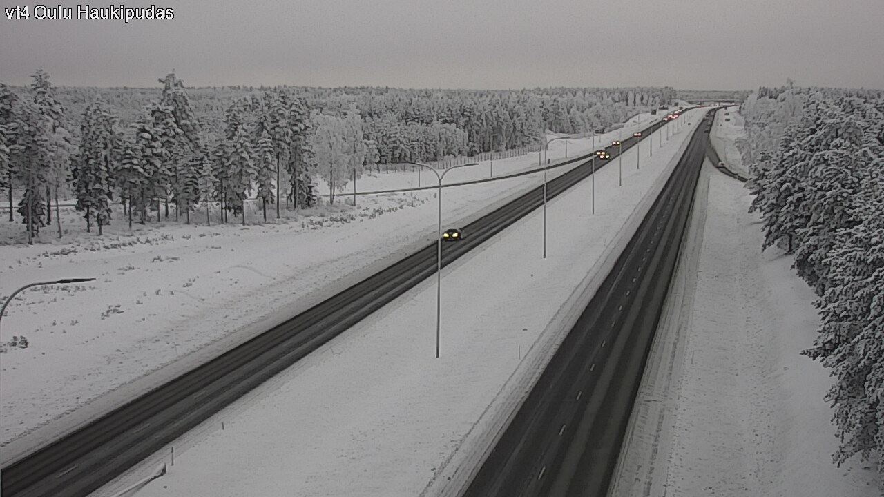 Weather Camera Image Road 4 Oulu, Haukipudas, Oulu, Pohjois-Pohjanmaa