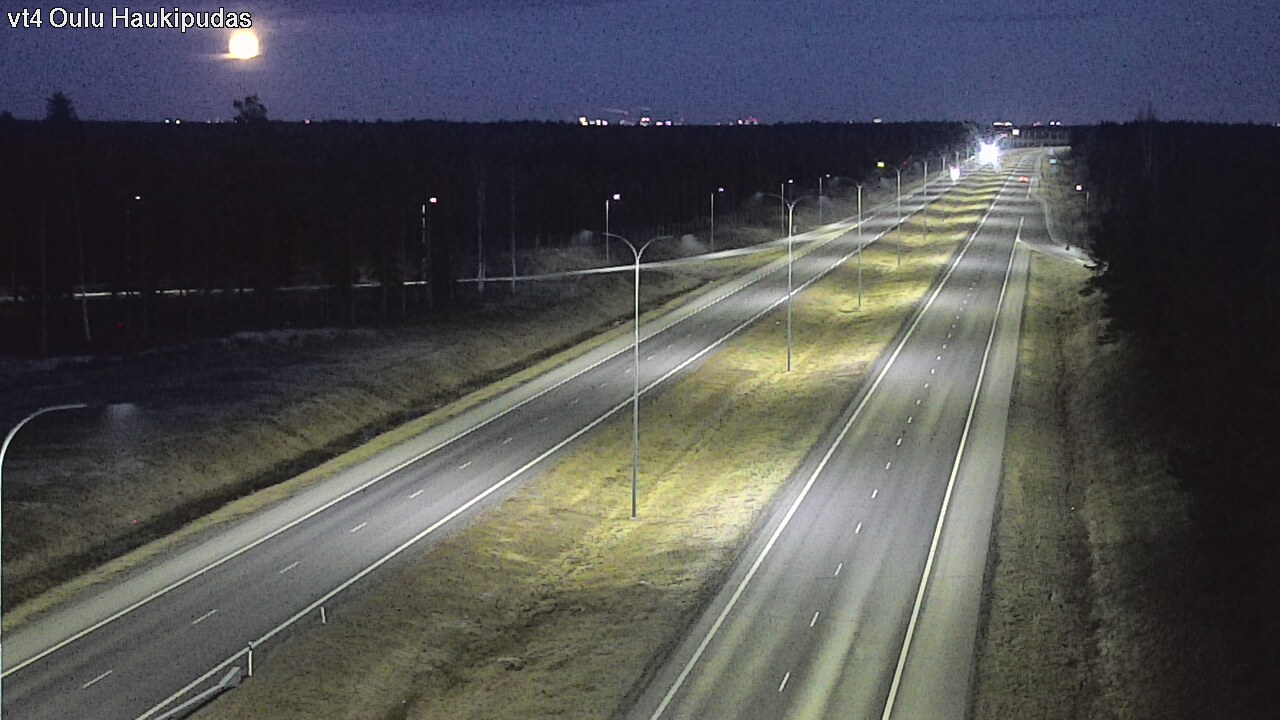 Weather Camera Image Road 4 Oulu, Haukipudas, Oulu, Pohjois-Pohjanmaa
