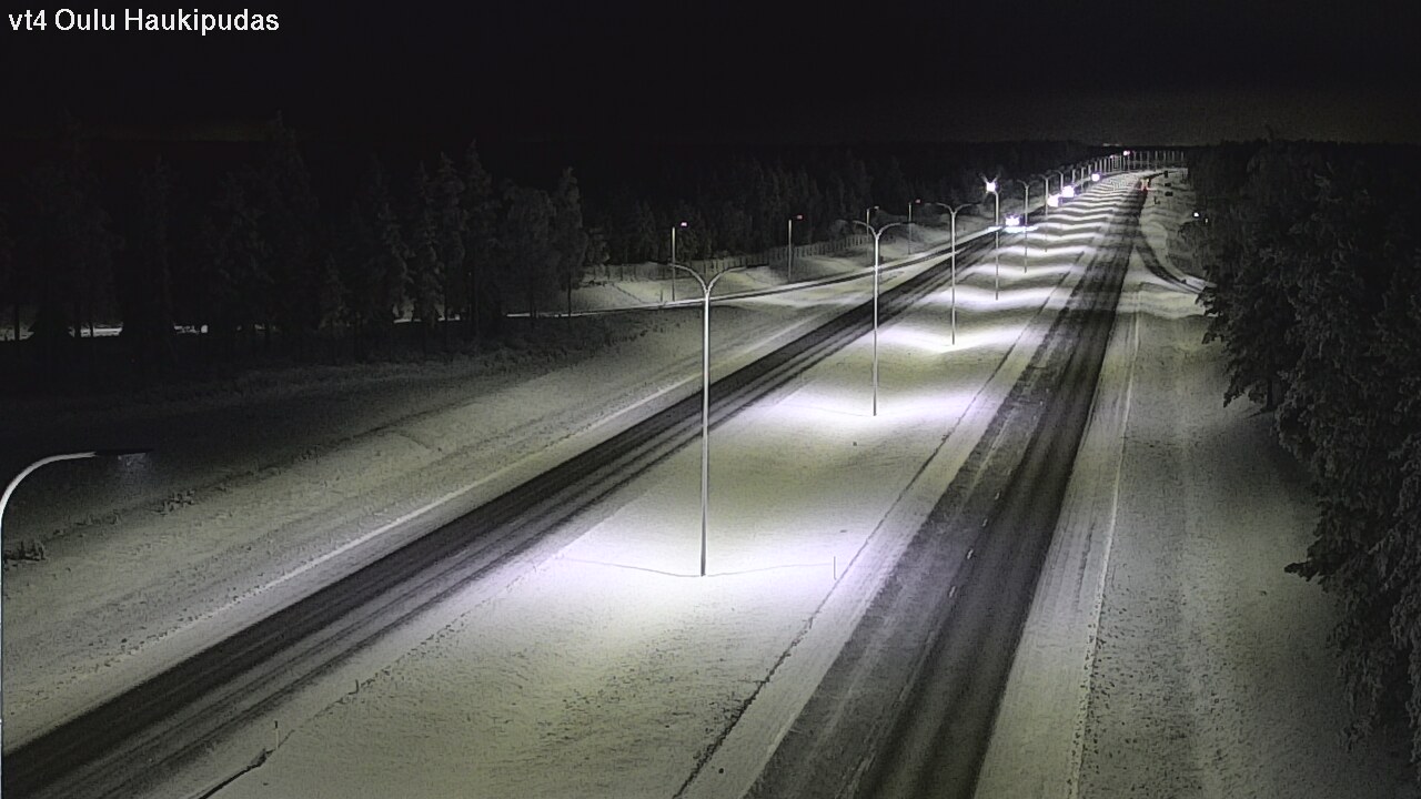 Weather Camera Image Road 4 Oulu, Haukipudas, Oulu, Pohjois-Pohjanmaa