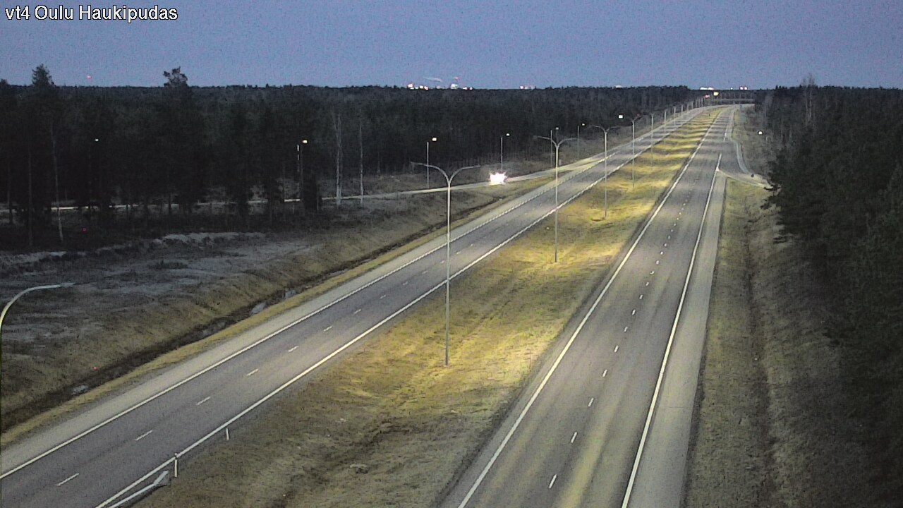 Weather Camera Image Road 4 Oulu, Haukipudas, Oulu, Pohjois-Pohjanmaa