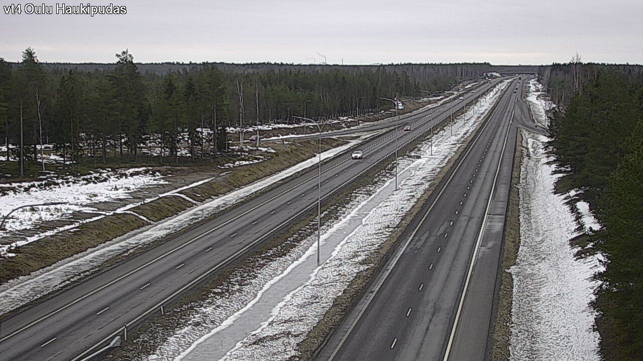 Weather Camera Image Road 4 Oulu, Haukipudas, Oulu, Pohjois-Pohjanmaa