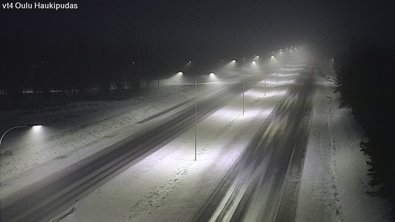 Weather Camera Image Road 4 Oulu, Haukipudas, Oulu, Pohjois-Pohjanmaa
