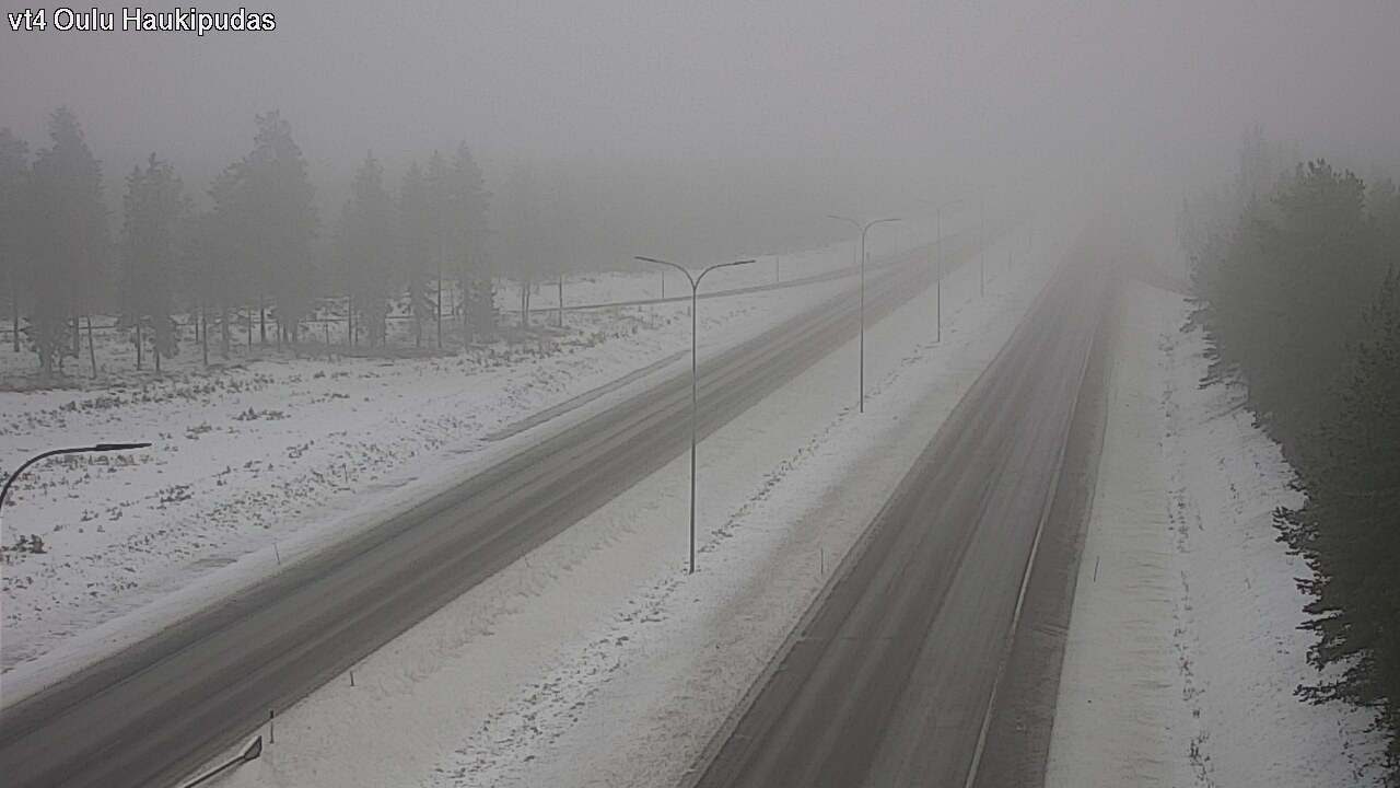 Weather Camera Image Road 4 Oulu, Haukipudas, Oulu, Pohjois-Pohjanmaa
