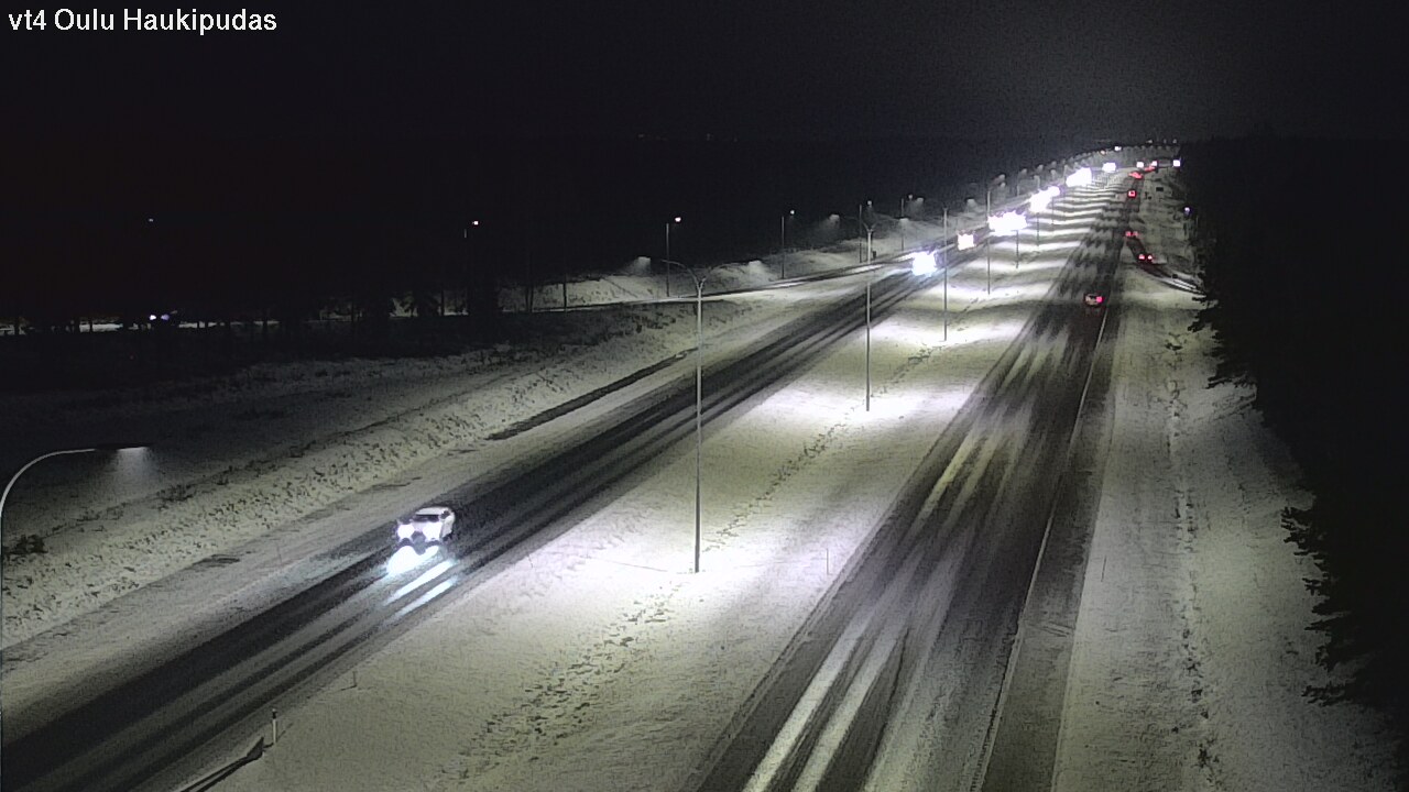 Weather Camera Image Väg 4 Oleåborg, Haukipudas, Oulu, Pohjois-Pohjanmaa