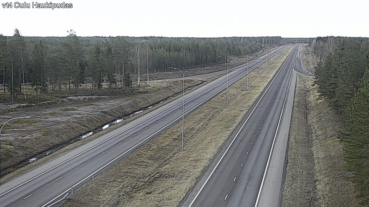 Weather Camera Image Road 4 Oulu, Haukipudas, Oulu, Pohjois-Pohjanmaa